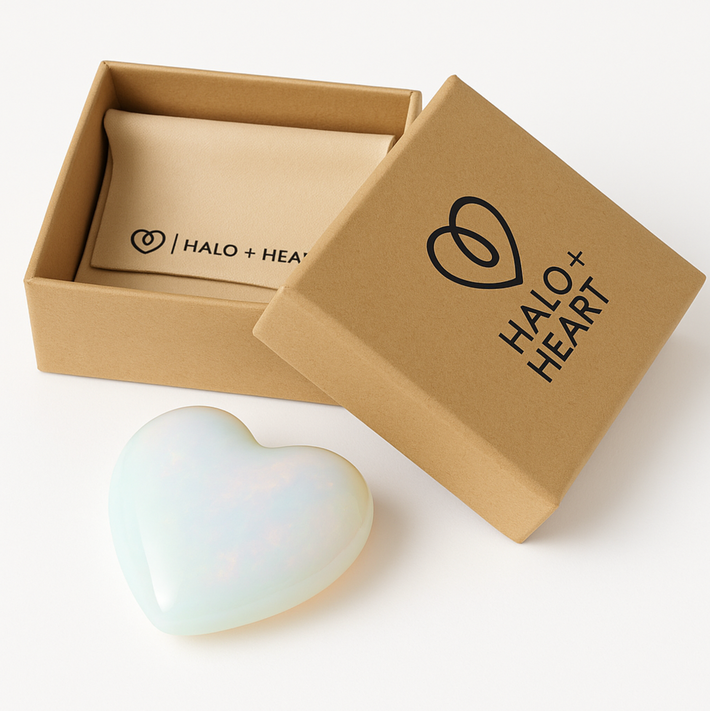 HALO STONE - Heart Opal