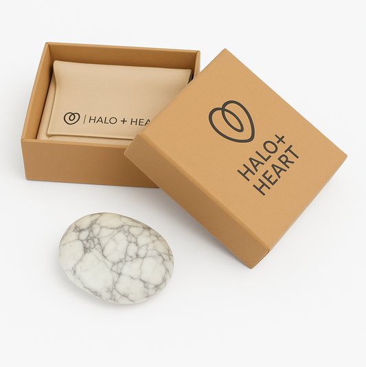 HALO STONE - Oval White Turquiose